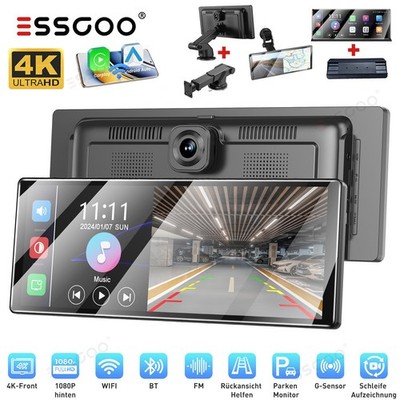 4K 11.3'' Tragbarer Apple Carplay Display Dashcam DVR WIFI BT Für Bus Truck Van
