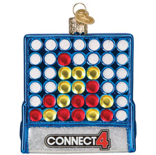 Old World Christmas Connect 4 Ornament Bauble
