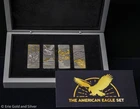 2023 Barbados The American Eagle Bar Set 4x 1 oz Silver Bars in OGP
