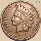1896 Indian Head Penny Cent