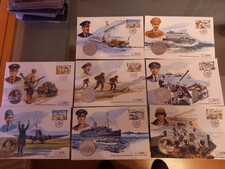 Isle of Man 1994 D-Day Coin Covers x 8