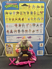 1991 TMNT Dirtbag Figure Near Complete w/ Card Back Teenage Mutant Ninja Turtles