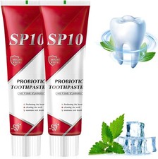 2PCS Sp-10 Probiotic  Ultra Whitening Toothpaste - Fresh Breath  Deep Cleaning