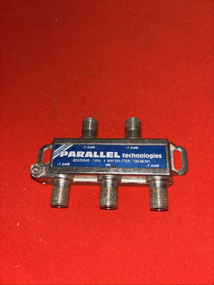 Parallel Tech 4-WAY SPLITTER ELECTRONICS BDS2004D-130dB RFI- Estate Find