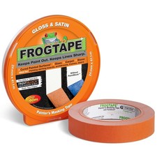 FrogTape Orange Painters Tape 24mm x 41.1m for Gloss Satin Paint Sharp Lines