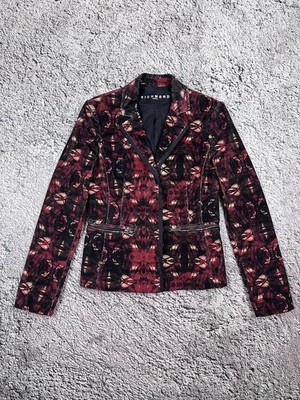 Women Corduroy Abstract Blazer Jacket John Richmond 42 IT