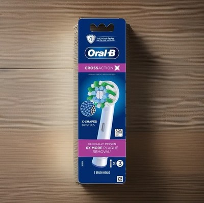 *69 Count* Oral-B Cross Action Replacement Brush Heads, Sealed NIB