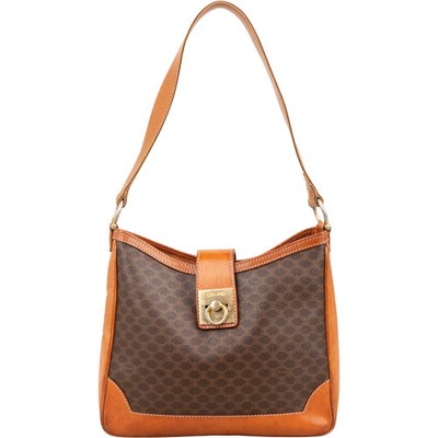 Celine Macadam Monogram Ring Lock Shoulder Bag Tasche