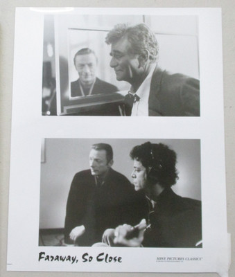 PRESS PROMO PHOTO 1993 MOVIE FARAWAY SO CLOSE PETER FALK LOU REED B&W 8X10 X803