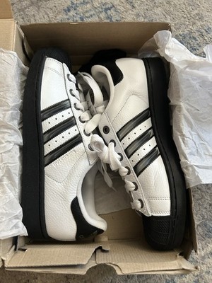 Adidas Superstar 2 White Matte Silver Black  Mens Size 11 New With Box
