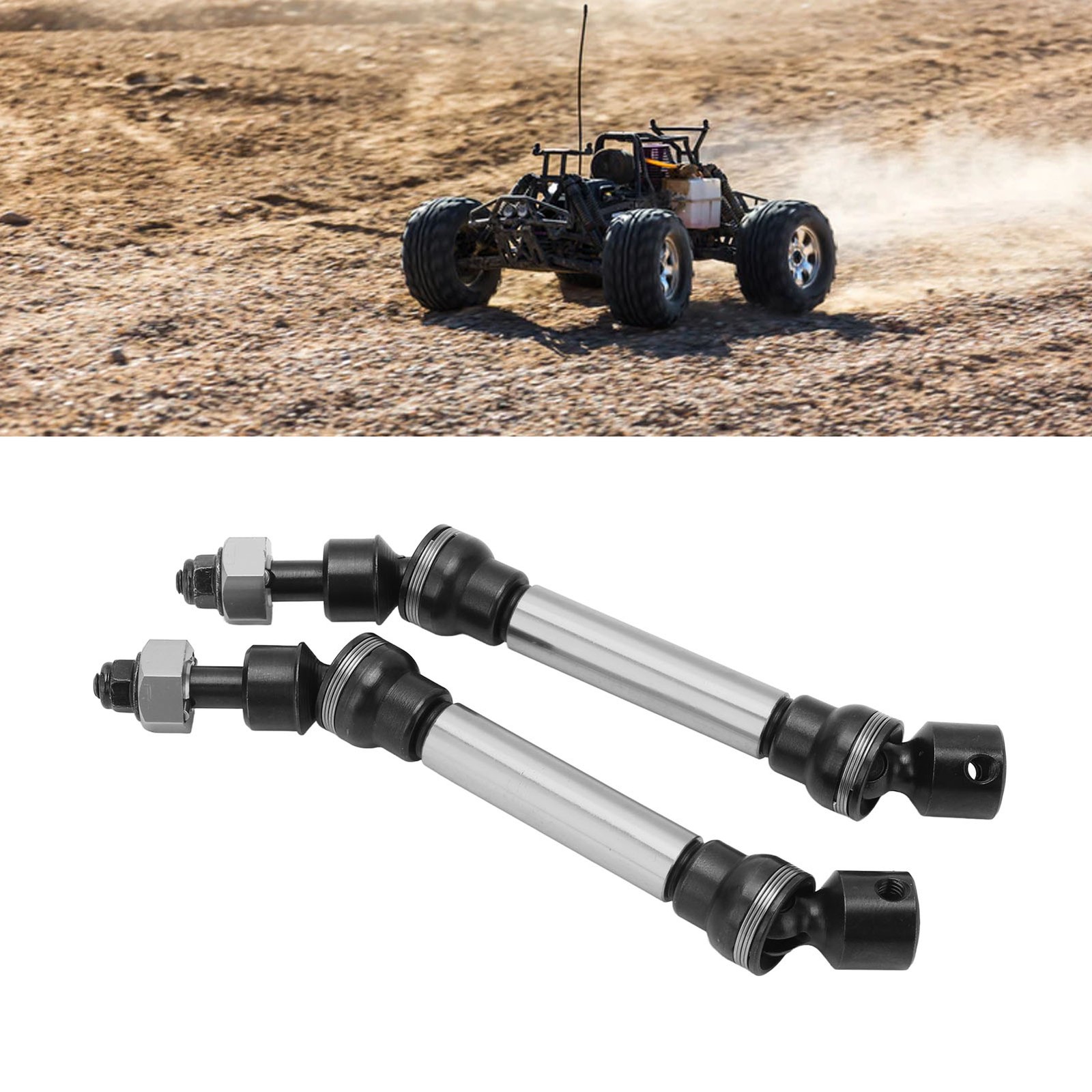RC Drive Shaft Set Aluminum Alloy Steel Front Rear Drive Shaft RC Accessories Fo
