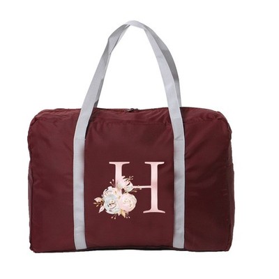 Bedruckte faltbare Sporttasche Seesack Damen Wochenende Reise Reisetasche Sporttasche