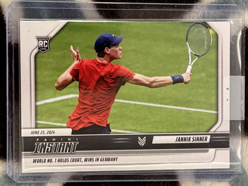 Jannik Sinner #JS-2 2024 Panini Instant card