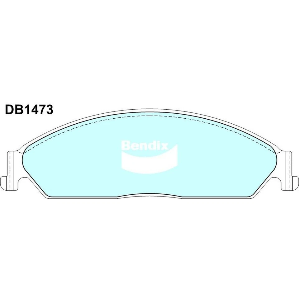Bendix Ultimate+ Brake Pad Set Front DB1473 ULT+ - image 4 of 4