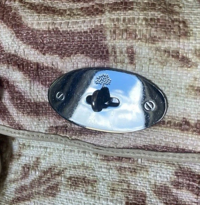 Mulberry Regular Alexa Raffia Trippy Tiger Gunmetal Hardware - Image 3 of 4