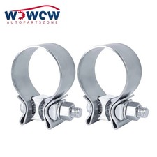 2pcs 2.5 Inch Exhaust Clamp2 12 Narrow Band Muffler Clamp Stainless Steel 2pcs 2.5 Inch Exhaust Clamp2 12 Narrow Band Muffler Clamp Stainless Steel