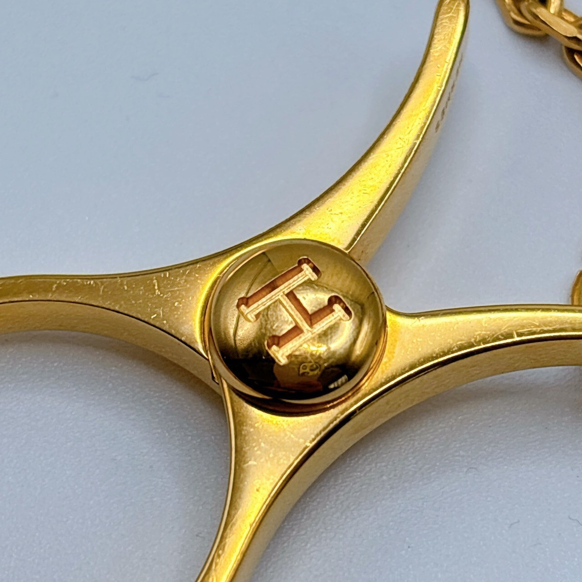 [HERMES]★Glove Holder Gold l Key Chain Bag Charm Hermes Glove Holder Clip Filou Key Chain Bag Charm Gold