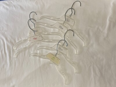 6 Disney Clear Acylic Child's Clothes Hangers
