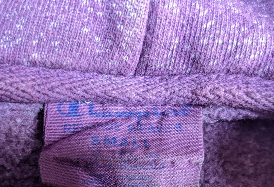 Champion Reverse Weave Big C Felt Patch Logo Pull… - image 2