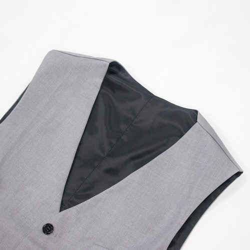 Herren Grauer Anzug Blazer Jacke 3-teilig 2-Knopf Smoking Sakko Custom Freizeit - Picture 14 of 123