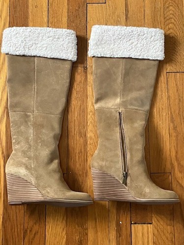 Lucky Brand LP Ysabel Chalet Oiled Suede Women's Boots Size 7.5 M NEW - Picture 2 of 5