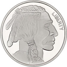Silvertowne Mint SMI Buffalo Indian Head 1 Troy Oz .999 Fine Silver Round 36.99 per troy oz