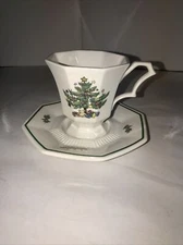 Nikko CHRISTMASTIME Footed TEA Coffee Cup & Saucer Set Classic Collection