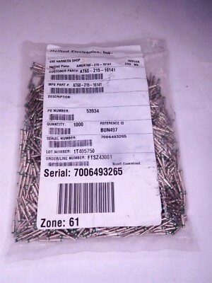 (1000) Amphenol AT60-215-1614 SZ 16 Nickel PL Automotive Connectors (113024)