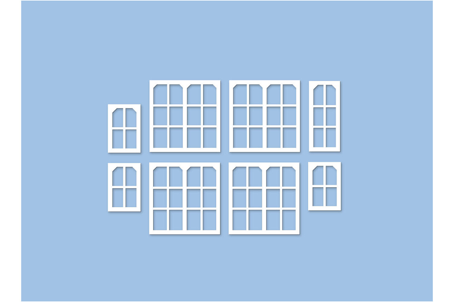 Ratio 539 OO Gauge Midland Signal Box Window Mouldings Plastic Kit