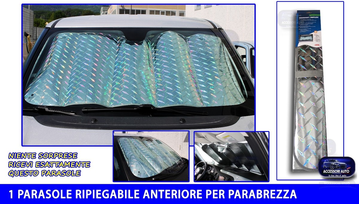 Parasole Auto Pieghevole 150x70cm - Protezione UV Per Parabrezza, Adatto Per Auto E SUV - Foto 11