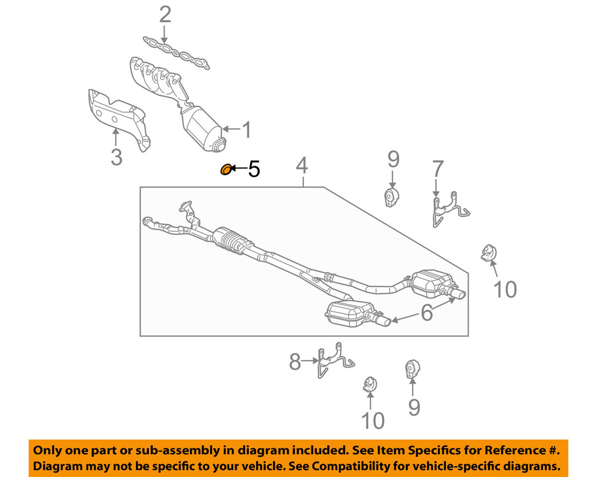 Cadillac GM OEM 05-10 STS 4.6L-V8 Exhaust-Muffler & Pipe Cadillac GM OEM 05-10 STS 4.6L-V8 Exhaust-Muffler & Pipe