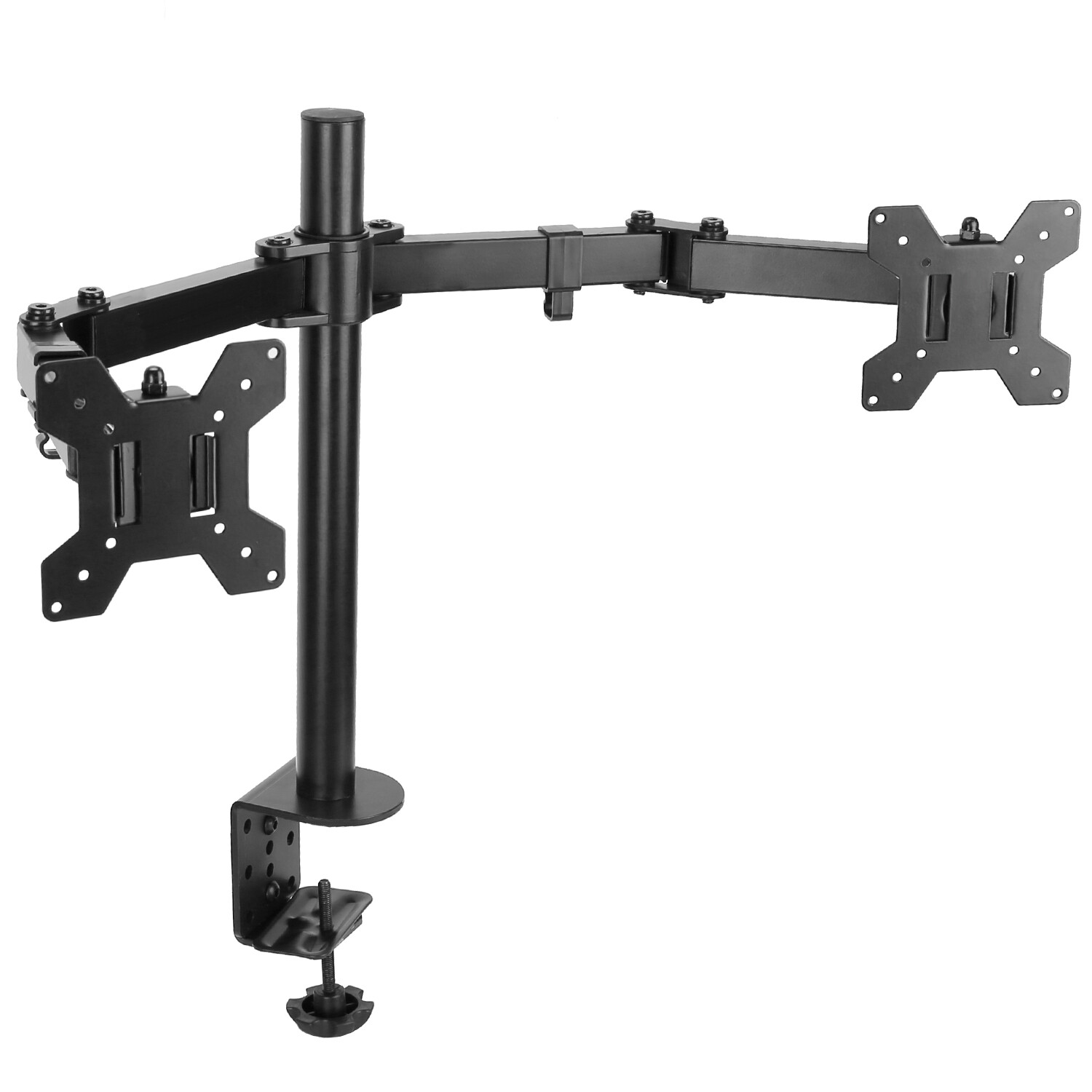 Adjustable Dual Monitor Bracket Double Arm Desktop Computer Mount Desk Stand