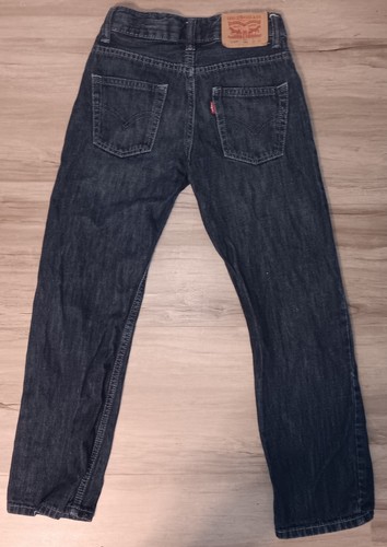 Levis 514 Boys Straight Jeans Dark Denim 8 Regular - Picture 5 of 6