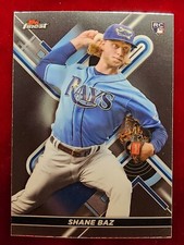 2022 Topps Finest #4 SHANE BAZ Rookie RC Tampa Bay Rays