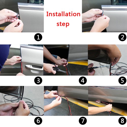 2M U Shape Car Door Edge Guard Molding Trim Protector Black Rubber Seal Strips - Picture 13 of 13