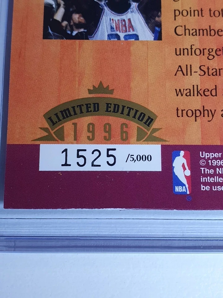 Michael Jordan 1996 Upper Deck Jumbo/5000 10 veces All-Star troquelado - raro Foto 2 de 3