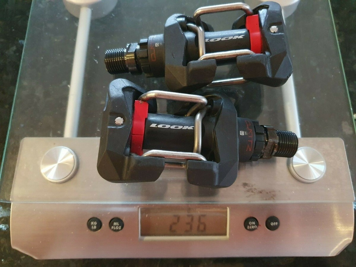 パーツ LOOK Quartz Carbon titan LOOK Quartz Carbon Ti (Titanium) MTB Pedals - lightest