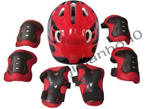 Boys Girls Kids Cycling Skate Safety Helmet Knee Elbow Pad Set MTB Bike