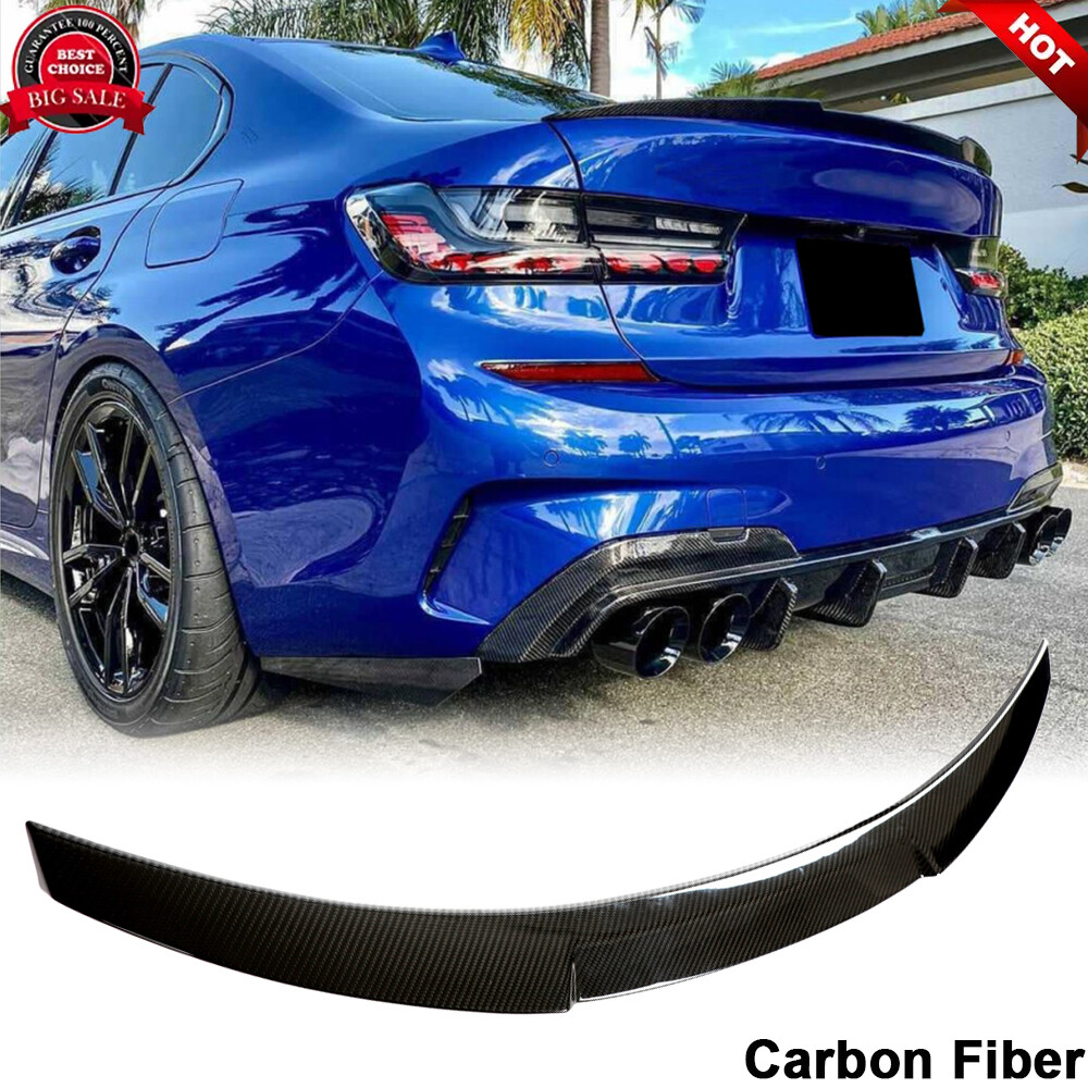 Fits BMW G20 M340i 330i G80 M3 2019-2023 DRY CARBON Rear Trunk Spoiler Boot Wing
