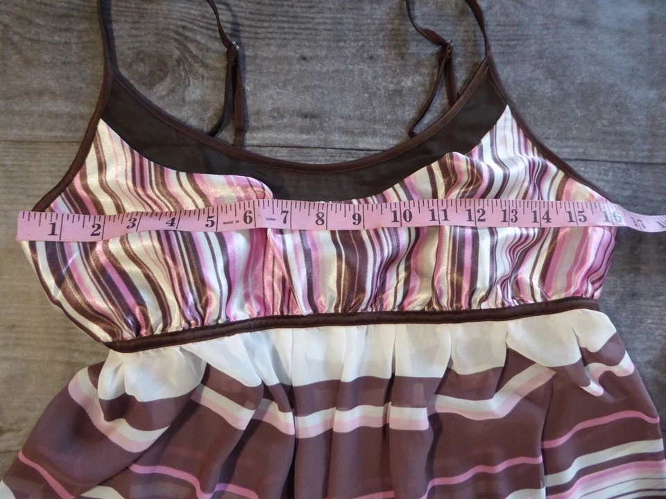 Alfani Intimates Top Camisola Rosa Marrón Poliéster Ropa de Salón Correas de Espagueti L Foto 4 de 4