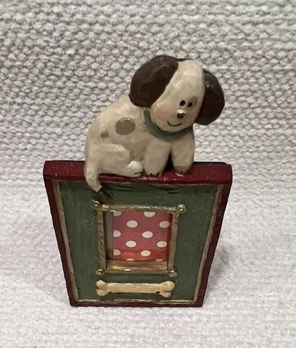 Picture Frame With Sitting Dog Kurt S. Adler Resin Small - Picture 5 of 6