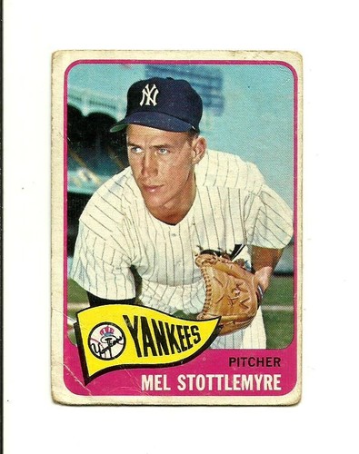 1965 TOPPS #550 Mel Stottlemyre: New York Yankees: Krug: Baseballkarte: MLB - Bild 1 von 2