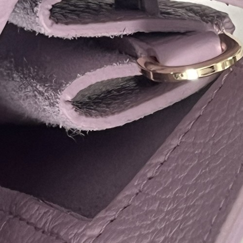 Teddy Blake Kate Stampato 12" - Lilac LEATHER Handbag Purse Tote NEW - Picture 16 of 20
