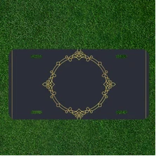 Custom Personalized License Plate Auto Tag With Add Picture In Circle Design