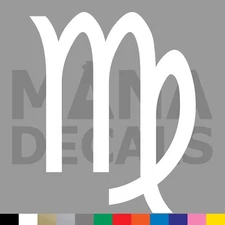 Virgo Symbol Vinyl Die Cut Decal Sticker - Zodiac Astrology