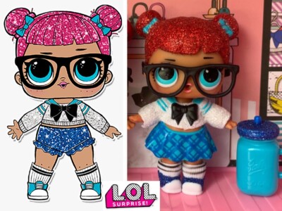 LOL SURPRISE SERIE GLITTER BAMBOLA TEACHERS PET QUEEN BEE COSMIC