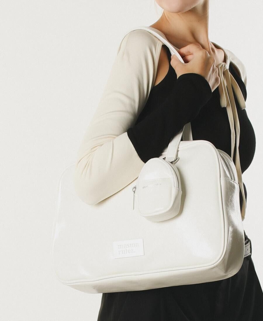 Masmarulez] Korean 304 Leather Pouch Shoulder Bag White | eBay