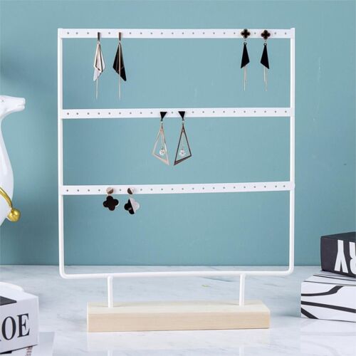 Earring Studs Pendant Jewelry Holder Stand Display Organizer Wooden Holders 1pc - Picture 17 of 18