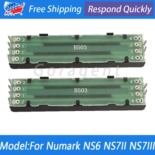 2 *NUMARK NS6 NS7II NS7III NV NV II 4TRAK CHANNEL FADER LINE VRS50304524 UPGRADE