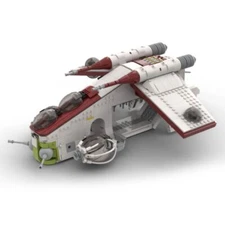 Custom MOC-103992 Tech Low-altitude Assault Transport Vehicle Model (1380 Parts)